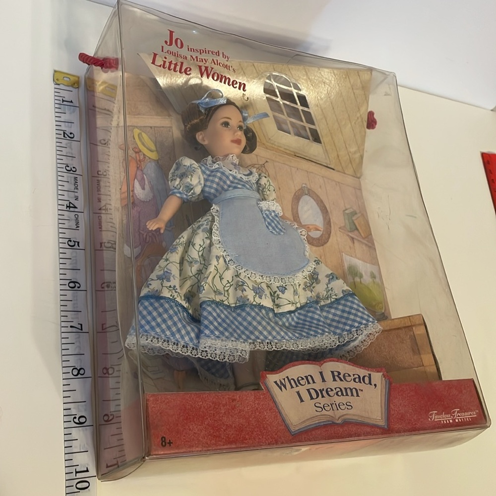 JO from LITTLE WOMEN When I Read I Dream Doll Mattel Timeless Treasures 2001 - Picture 10 of 10